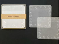 Botanical Glassine Paper Sticky Notes - Wild Flowers Frame