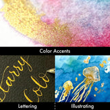 KURETAKE Gansai Tambi 6 Color Watercolor Palette - Starry