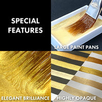 KURETAKE Gansai Tambi 6 Color Watercolor Palette - Starry