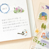 Dual Material Layering Sticker Set / Long-tailed Tits