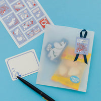 Moomin 80th Anniversary Postage Sheet of Stickers / Pink