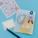 Moomin 80th Anniversary Postage Sheet of Stickers / Pink