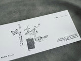 YOHAKU Letterpress Label Book - Nostalgy Black