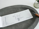 YOHAKU Letterpress Label Book - Nostalgy Gray