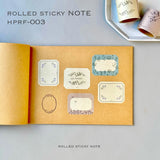 Hutte Paper Original Roll Sticky Notes / Floral Decorative Border