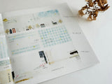 YOHAKU Tracing Sticky Notes Roll / R-007 Moon & Star (ツキトホシ)