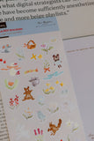 Meow Illustration / Party in the Forest 1 Transparent Sticker