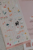 Meow Illustration / Party in the Forest 2 Transparent Sticker