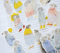 dodolulu Match Box Flake Stickers - Passers-by (02)