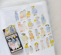 dodolulu Match Box Flake Stickers - Passers-by (02)