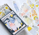 dodolulu Match Box Flake Stickers - Passers-by (02)