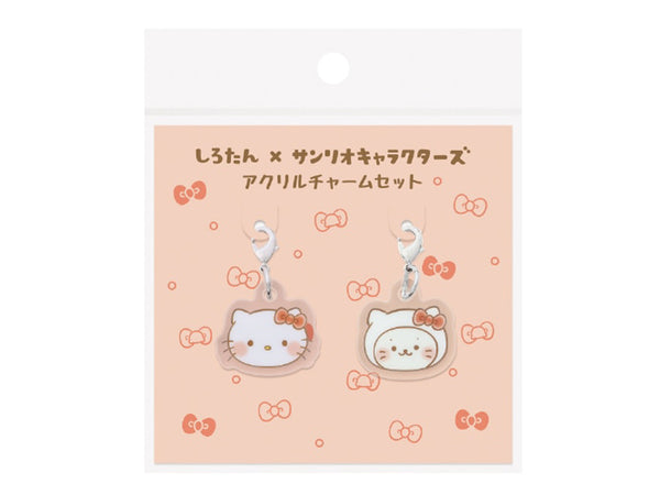 Sanrio Acrylic Charm Set / Shirotan x Hello Kitty