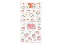 Sanrio Sheet of Stickers / Shirotan x Hello Kitty x My Melody