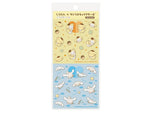 Sanrio Sheet of Stickers / Shirotan x Pompompurin x Cinnamonroll