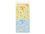 Sanrio Sheet of Stickers / Shirotan x Pompompurin x Cinnamonroll