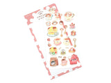 Furukawa Peko-chan Series Sheet of Stickers / Tea Time