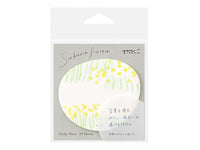 See-Through Sticky Note - Yellow Flowers