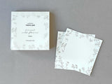 High Quality Botanical Garden Letterpress Memo Pad - Wild Flower Frame