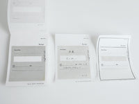 YOHAKU Collage Craft / Writing Paper / Notepad - Receipt
