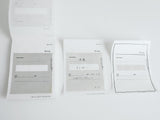 YOHAKU Collage Craft / Writing Paper / Notepad - Receipt