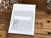 YOHAKU Collage Craft / Writing Paper / Notepad - Receipt