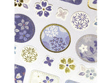 Traditional Japanese Style Sheet of Sticker - Indigo