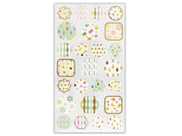Traditional Japanese Style Sheet of Sticker - Candy Flower