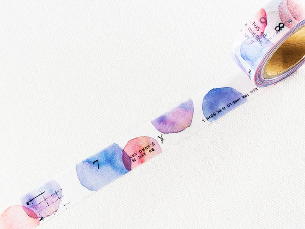 YOHAKU Original Washi Tape / Y-011 Summer Colors (ナツノイロ)