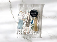 Pion / 14 Flower Girls Sticker Set