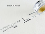 YOHAKU Original Washi Tape - Black & White (モノクロ)
