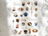 Pion Print-on Sticker / Tea House