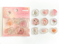 Clear Sealing Seal Stickers / Seal bits - Flower Jewelry Box Pink
