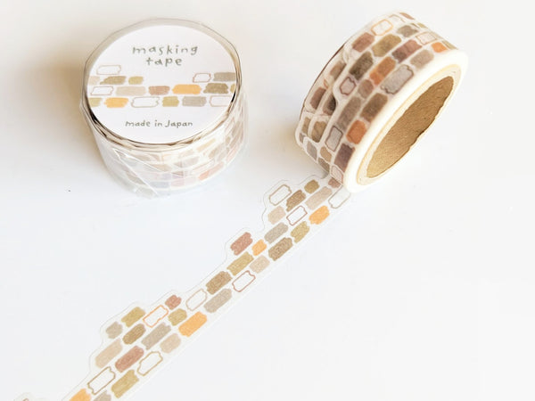 Japanese Die-Cut Washi Masking Tape / Bricks