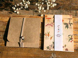 Picture book Style memo letter paper set with case / Plants