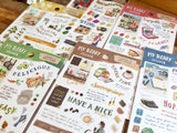 My Diary Sheet of Stickers - Cooking