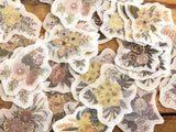 Japanese Washi Masking Stickers / Seal bits - Blossom