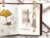 Pion Print-on Sticker / Writing Girl