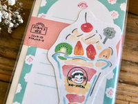 Furukawa Peko-Chan Series Die-Cut Mini Letter Set / Fruit Parfait