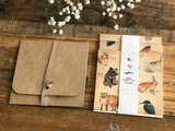 Picture book Style memo letter paper set with case / Animals
