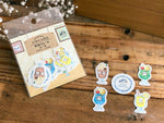 Furukawa Peko-chan Series Flake Stickers - Drinks