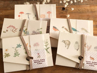 Picture Book Style Message Cards with a Case / Mushroom