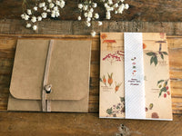 Picture book Style memo letter paper set with case / Plants