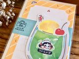 Furukawa Peko-Chan Series Die-Cut Mini Letter Set / Cream Soda