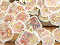 Japanese Washi Masking Stickers / Seal bits - Cherry Blossom