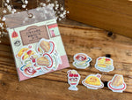 Furukawa Peko-chan Series Flake Stickers - Lunch