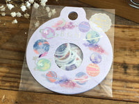 Japanese Washi Masking Stickers / Seal bits - Planets
