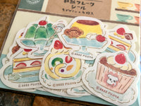 Furukawa Peko-chan Series Flake Stickers - Dessert