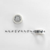 KNOOP Original Washi Masking Tapes - ALPHABET (A-M,N-Z) set of 2