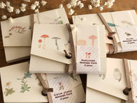 Picture Book Style Message Cards with a Case / Mushroom
