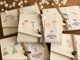 Picture Book Style Message Cards with a Case / Mushroom